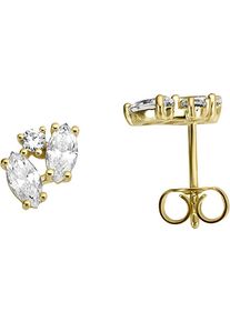 Firetti Damen Paar Ohrstecker "Schmuck Geschenk Gold 333 Ohrschmuck Ohrringe Fantasie", Gelbgold 333, gold, Gelbgold 333, Ohrringe, mit Zirkonia