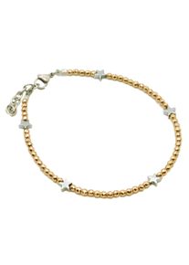 Firetti Fußkette "Schmuck Geschenk Sterne", Edelstahl, gold, Edelstahl, Fußkettchen, Made in Germany - mit Hämatine