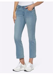 Heine Damen 7/8-Jeans, blau, Gr. 38, unifarben, 95% Baumwolle, 3% Polyester, 2% Elasthan, Jeans