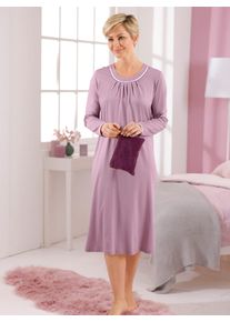 wäschepur WÄSCHEPUR Damen Nachthemd "Nachthemd", Gr. 36, lila, 50% Baumwolle, 50% Modal, unifarben, Kleider