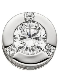 Jobo Damen Ketten-Anhänger "Anhänger mit 4 Zirkonia", Silber 925 (Sterlingsilber), silber, Silber 925 (Sterlingsilber), Schmuckanhänger, 925 Silber