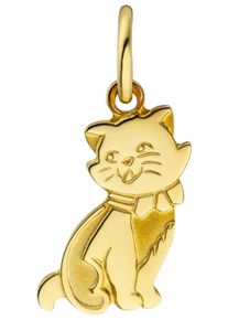 Jobo Damen Ketten-Anhänger "Anhänger Katze", Gelbgold 333, gold, Gelbgold 333, Schmuckanhänger, 333 Gold