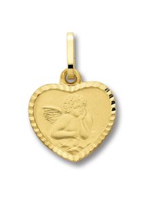 ONE ELEMENT Damen Ketten-Anhänger "Schutzengel Anhänger aus 333 Gelbgold", Gelbgold 333-Gold, gold, Gelbgold 333, Gold, Schmuckanhänger, Damen Gold