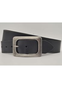 AnnaMatoni Damen Ledergürtel, blau, casual, Gr. 85, Rindsleder, Gürtel, mit silbener Schließe