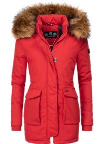 Navahoo Damen Wintermantel "Schneeengel-Prc", rot, casual, Gr. XS, Oberstoff: 65% Polyester, 35% Baumwolle, Futter: 100% Polyester, Wattierung: 100%