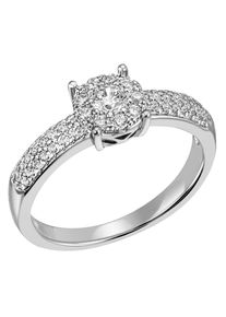 Firetti Damen Fingerring "Schmuck Geschenk Silber 925 Silberring Fancy Pavé Stab", 54, Silber 925 (Sterlingsilber), 3,3mm, silber, Silber 925