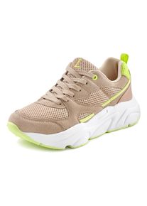 Lascana Damen Sneaker, Gr. 37, gelb, Obermaterial: 100% Textilmaterial. Futter: 100% Lederimitat. Decksohle: 100% Textilmaterial. Laufsohle: 100%