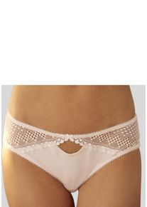 Lascana Damen Slip, Gr. 44, beige, Jersey, Obermaterial: 76% Baumwolle, 18% Polyamid, 6% Elasthan, Unterhosen, aus Bio-Baumwolle