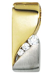 Jobo Damen Ketten-Anhänger "Anhänger mit Zirkonia", Gelbgold 333, gold, Gelbgold 333, Schmuckanhänger, 333 Gold bicolor