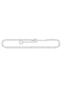 Thomas Sabo Fußkette "doppelreihig, AK0030-001-21-L27V", 27, Silber 925 (Sterlingsilber), silber, Silber 925 (Sterlingsilber), Fußkettchen