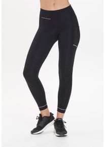 Endurance Damen Funktionstights "THADEA POCKET XQL", schwarz, feminin, Gr. 42, unifarben, bedruckt, 72% Polyamid, 28% Elasthan, Hosen, mit