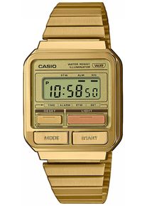 CASIO VINTAGE Damen Chronograph, gold, Armbanduhren, Quarzuhr, Armbanduhr,Damenuhr, Herrenuhr, Digitaluhr, Edelstahlarmband