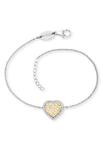 Engelsrufer Damen Armband "Herz Lebensblume, ERB-HEARTLIFL-ZI-BIG", Silber 925 (Sterlingsilber), gold, Silber 925 (Sterlingsilber), Armbänder, mit