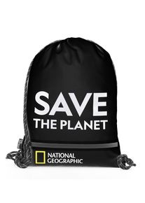Kulturbeutel "Saturn", National Geographic, schwarz, Kunstfaser, Taschen, aus recyceltem Polyester