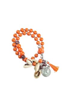 Damen Armband "Bangalore", orange, Collezione Alessandro, Glas, Armbänder