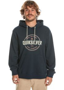 Quiksilver Herren Kapuzensweatshirt "CIRCLE UP HOODIE", blau, sportlich, Gr. L, Obermaterial: 85% Baumwolle, 15% Polyester, Sweatshirts
