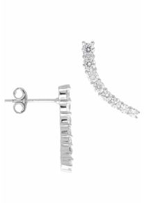 Firetti Damen Paar Ohrstecker "Schmuck Geschenk Silber 925 Ohrschmuck Ear Climber", Silber 925 (Sterlingsilber), silber, Silber 925 (Sterlingsilber),