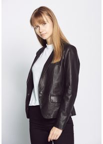 Maze Damen Lederjacke "42020113", schwarz, Gr. XS, Oberstoff: 100% Lammleder / Futter: 100% Polyester, Jacken