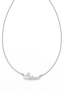 Firetti Damen Namenskette "Schmuck Geschenk Silber 925 Halskette mit deinem Namen", Silber 925 (Sterlingsilber), L: 45cm, silber, Silber 925