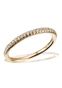 Goldmaid Damen Diamantring, 18, Gelbgold 585, gold, Gelbgold 585, Fingerringe