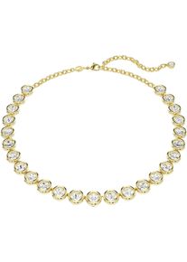 Swarovski Damen Collier "Imber, Rundschliff, 5682585", Metall, L: 45cm B: 10mm, gold, Metall, B:10mm, Halsketten, mit Swarovski Kristall