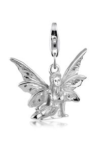 NENALINA Damen Charm-Einhänger "Elfe Märchen Fabel Anhänger 925 Silber", ohne Stein, silber, Silber 925 (Sterlingsilber), Charms