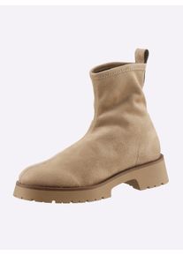 Heine Damen Sneaker, Gr. 39, beige, Synthetik, modisch, Schuhe