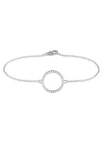UNIKE JEWELLERY Damen Armkette "GLOW CIRCLE ROUND KREIS RUND, UK.PU.1204.0027", Silber 925 (Sterlingsilber), silber, Silber 925 (Sterlingsilber),