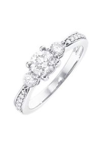 Firetti Damen Solitärring "Schmuck Geschenk Gold 333 Damenring Verlobungsring Goldring Solitär", 18, 0,25 ct P1 = bei 10-facher Vergrößerung