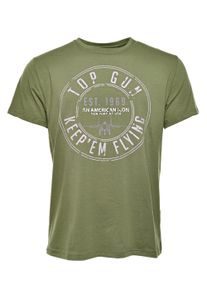 Top Gun Herren T-Shirt "TG20212109", grün, Gr. S, Obermaterial: 100% Baumwolle, Shirts