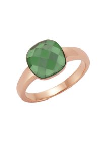 JAMELLI Damen Fingerring "925 Silber Quarz grün (beh.)", 056 (17,8), 2,67 ct, Silber 925 (Sterlingsilber), rot, Silber 925 (Sterlingsilber),