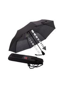 Euroschirm Taschenregenschirm "light trek automatic", schwarz, Bezug: 100% Polyester, uni, Regenschirme, kompakte Größe, mit Automatik und