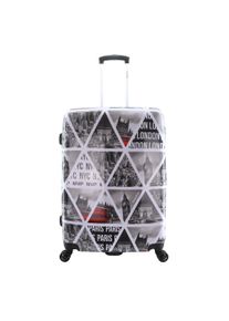 Saxoline Koffer "Cities", bunt, Polyester, elegant, Koffer, mit geometrischem Städte-Print