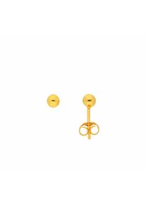 Adelia´s ADELIA ́S Damen Paar Ohrhänger "1 Paar 925 Silber Ohrringe / Ohrstecker Ø 4 mm", Damen, Silber 925 (Sterlingsilber), gold, Silber 925