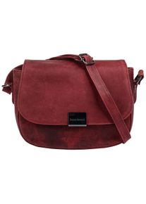 Bruno Banani Damen Umhängetasche, rot, Leder, unifarben, Taschen, echt Leder