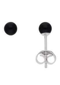 Adelia´s ADELIA ́S Damen Paar Ohrhänger "1 Paar 925 Silber Ohrringe / Ohrstecker mit Onyx Ø 4,2 mm", Damen, Silber 925 (Sterlingsilber), silber, Silber 925
