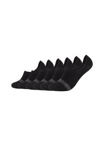 Mustang Herren Füßlinge "Füßlinge 6er Pack", Gr. 39, schwarz, 55% Baumwolle 41% Polyester 2% Polyamid 2% Elasthan, Socken