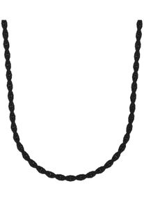 Amor Damen Edelstahlkette "2037320", 50, Edelstahl, B: 3,9mm, schwarz, Edelstahl, B:3,9mm, Halsketten