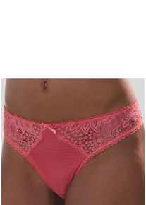 Vivance Damen String, Gr. 36, orange, Microtouch, Obermaterial: 90% Polyamid, 10% Elasthan, Unterhosen, mit seitlichen Spitzeneinsätzen in blumiger
