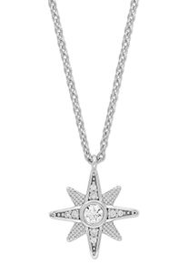 Engelsrufer Damen Kette mit Anhänger "Kette Sternenanhänger, ERN-NEWSTAR-ZI, ERN-NEWSTAR-ZI-BIG", Silber 925 (Sterlingsilber), L: 44cm, silber,