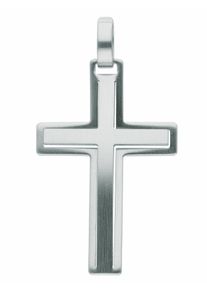 Adelia´s ADELIA ́S Damen Ketten-Anhänger "Edelstahl Kreuz Anhänger", Damen, Silber 925 (Sterlingsilber), silber, Silber 925 (Sterlingsilber), Schmuckanhänger,