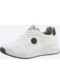 Rieker Damen Sneaker, Gr. 41, weiß, Lederimitat, sportlich, Schuhe
