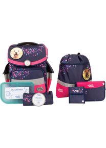 School-Mood Kinder Schulranzen "Timeless, Leni (Hund)", bunt, Polyester, Rucksäcke, aus recyceltem Material