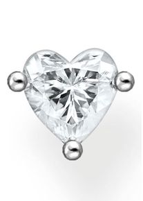 Thomas Sabo Damen Single-Ohrstecker "Herz, H2234-051-14", Silber 925 (Sterlingsilber), bunt, Silber 925 (Sterlingsilber), Ohrringe, mit Zirkonia