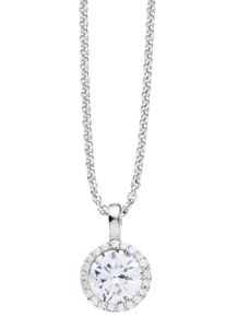 Nana Kay Damen Kette mit Anhänger "Modern Classics, ST1163", Silber 925 (Sterlingsilber), L: 45cm, bunt, Silber 925 (Sterlingsilber), Halsketten, mit