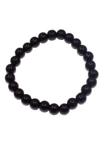 Firetti Damen Armband "Schmuck Geschenk Energie", 20, Stein-Silikon, schwarz, Stein, Silikon, Armbänder, Made in Germany - mit Onyx, Karneol oder