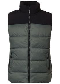 Street One MEN Herren Steppweste, grün, casual, Gr. M, unifarben, Stoff, Obermaterial: 100% Nylon, Futter: 100% Polyester, Füllung: 100% Polyester,