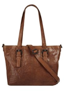 SPIKES & SPARROW Damen Shopper, SPIKES & SPARROW, braun, Leder, unifarben, leicht glänzend, Taschen, echt Leder
