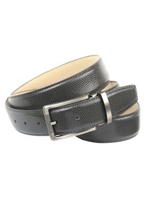 Anthoni Crown Damen Ledergürtel, grau, modisch,klassisch, Gr. 90, unifarben, Reptilienprägung, Leder, Gürtel, Ein stilvoller Gürtel mit