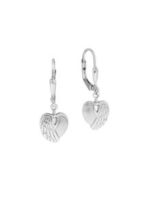Vivance Damen Paar Ohrhänger "925/- Sterling Silber rhodiniert", ONE-SIZE, Silber 925 (Sterlingsilber), weiß, Silber 925 (Sterlingsilber), Ohrringe